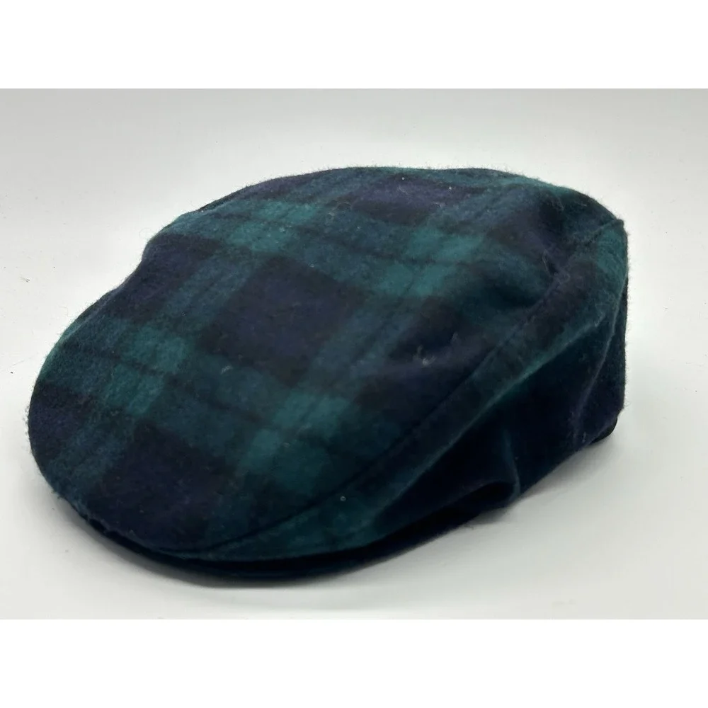 Pendleton Blackwatch Plaid Drivers Hat Mens Size L ( Fit 22